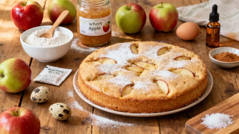 Gâteau aux pommes léger sans matière grasse