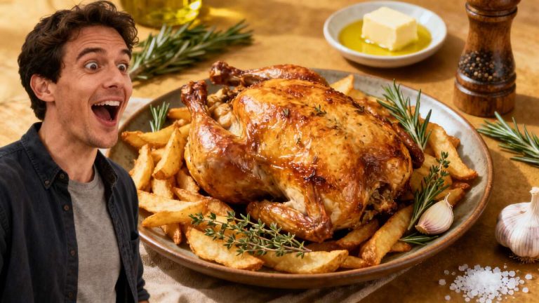 Recette Poulet Rôti et Frites Maison