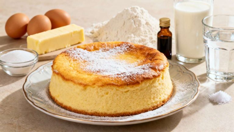 Gâteau magique à la vanille : recette facile et inratable