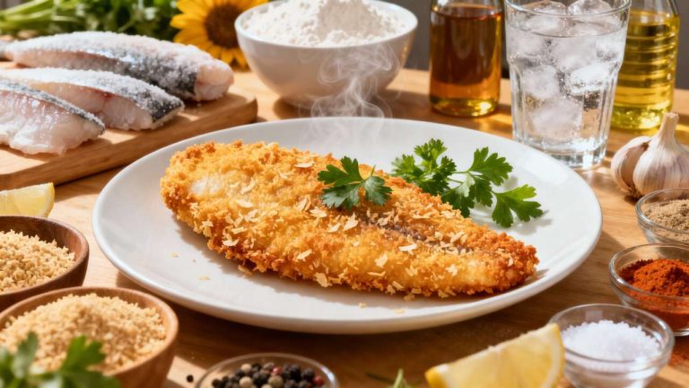 Recette de filet de merlan pané croustillant