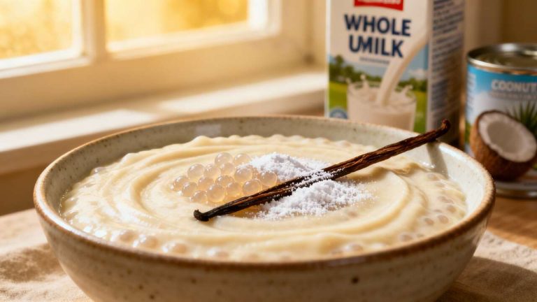 Recette de tapioca au lait crémeux