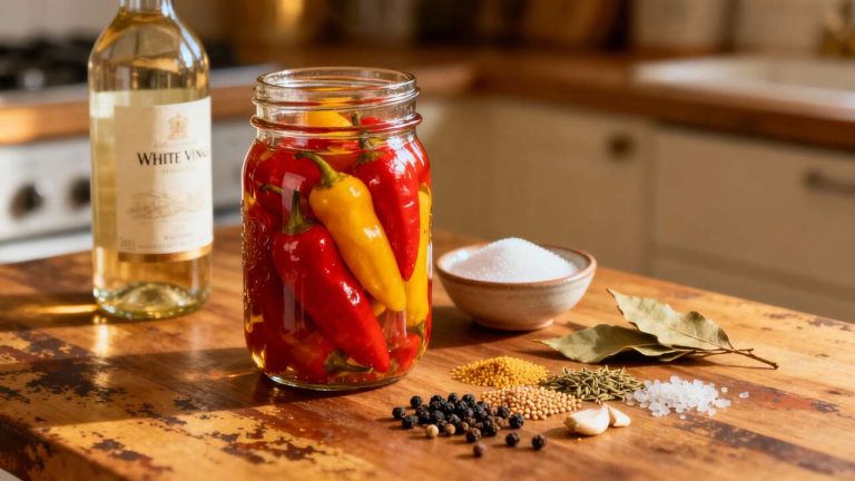 Recette de poivrons au vinaigre : une conserve savoureuse