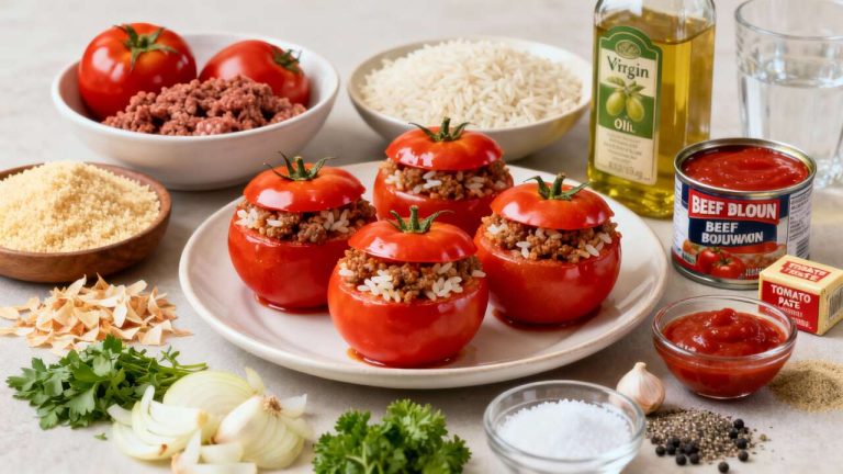 Recette de tomates farcies au boeuf haché