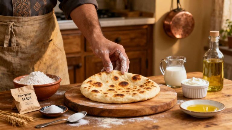 Recette traditionnelle de naan maison