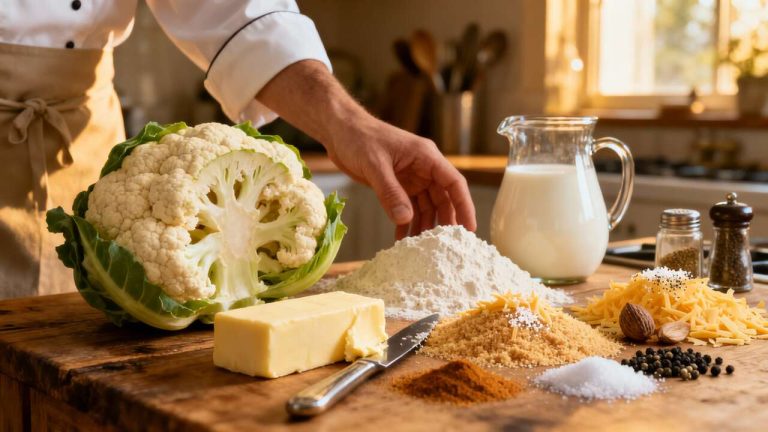 Recette facile de gratin de chou-fleur
