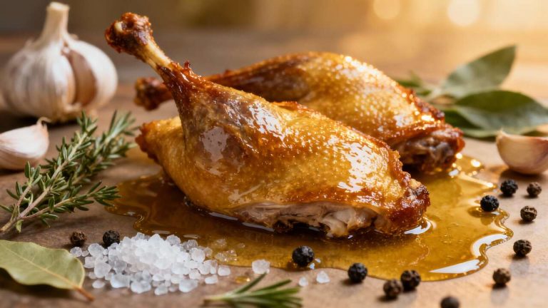 Cuisses de canard confites : recette classique et savoureuse