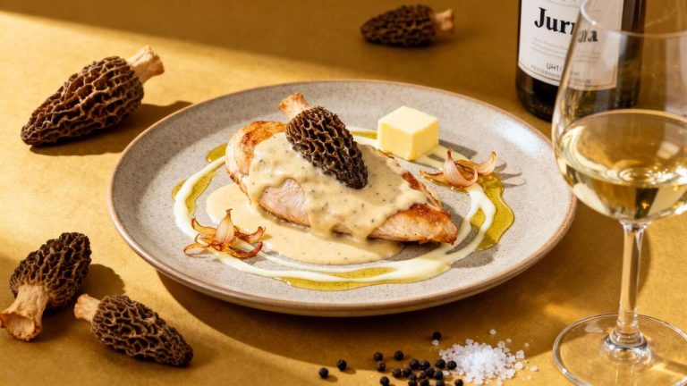 Recette Poulet aux Morilles par Georges Blanc