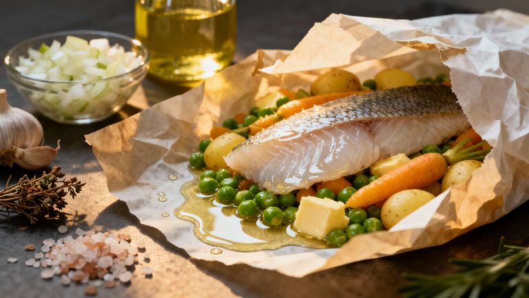 Papillotes de filets de julienne en jardinière : recette savoureuse et facile