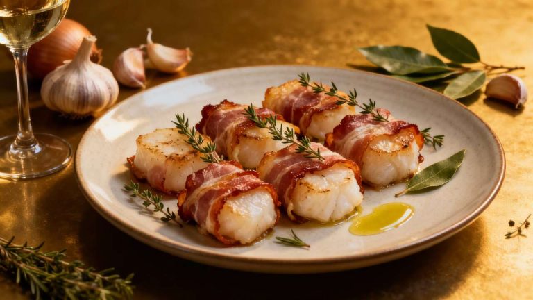 Lotte au Lard par Cyril Lignac : recette Savoureuse