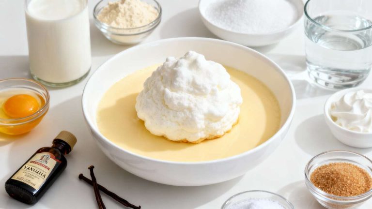 Île flottante au micro-ondes : recette facile et rapide