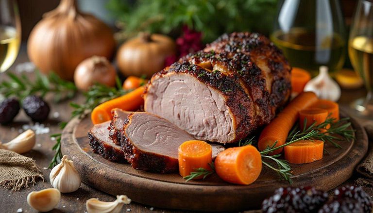 Rôti de porc aux pruneaux confits : une cocotte sucrée-salée qui enchante les repas de famille